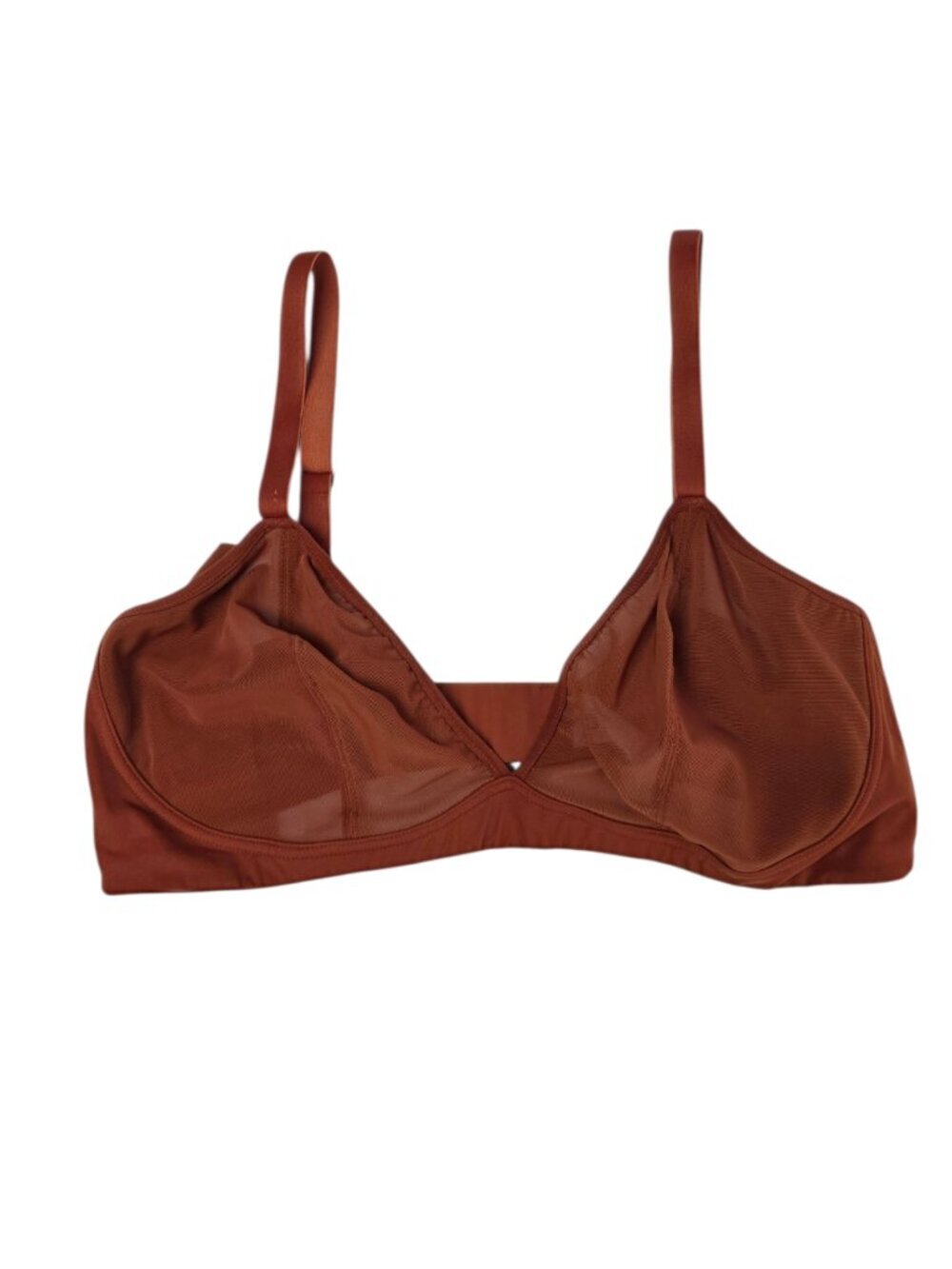 Knix Mesh Deep V Bra, Sheer, Wireless, Comfort, Size XL+ Fits 38D, DD, DDD